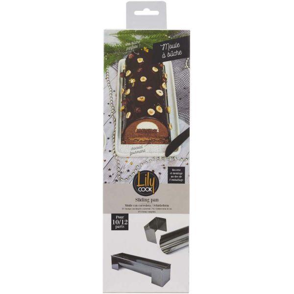 Moule à bûche en inox 30 cm - 7,90