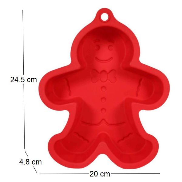 Moule à gateau en silicone Bonhomme pain d'épices - 4,19