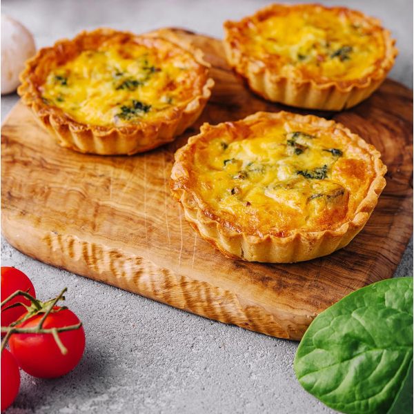 Moule à mini quiche 10.5cm en acier étamé (Lot de 2) - CHEVALIER DIFFUSION