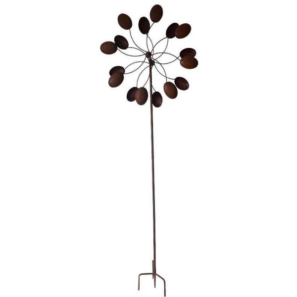Moulin à planter en fer rouillé 66 x 24 x 200 cm