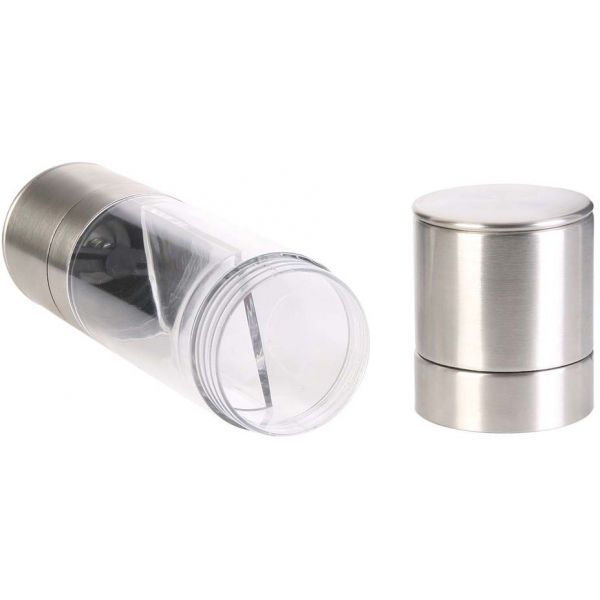 Moulin poivre et sel en inox 2 en 1 - 11,90