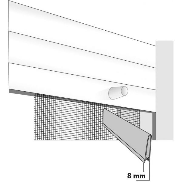 Rideau moustiquaire pour porte fenêtre en polyester - 8,39