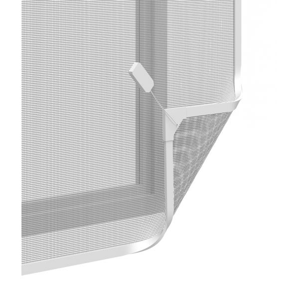 Moustiquaire avec cadre magnétique pour fenêtre blanc - 5