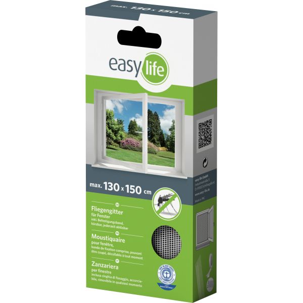Moustiquaire fenêtre blanc 28g/m² bande auto-agrippante 9,5 mm - 3,95
