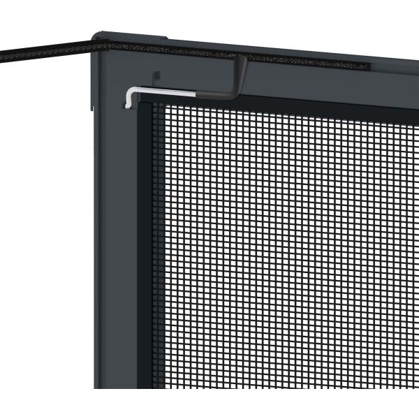 Moustiquaire pour fenêtre avec ressorts d'accrochage 100 x 120 cm - EAS-0157