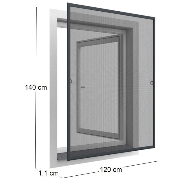 Moustiquaire pour fenêtre avec ressorts d'accrochage - 5