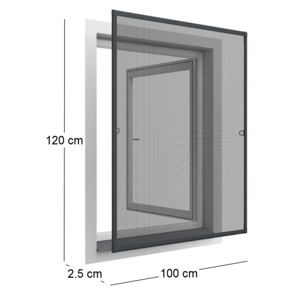 Moustiquaire pour fenêtre avec ressorts d'accrochage - 5
