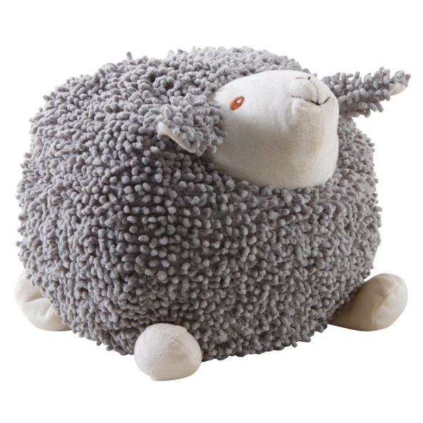 Mouton en coton gris Shaggy
