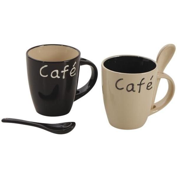 Mug à café en grès (Lot de 2)