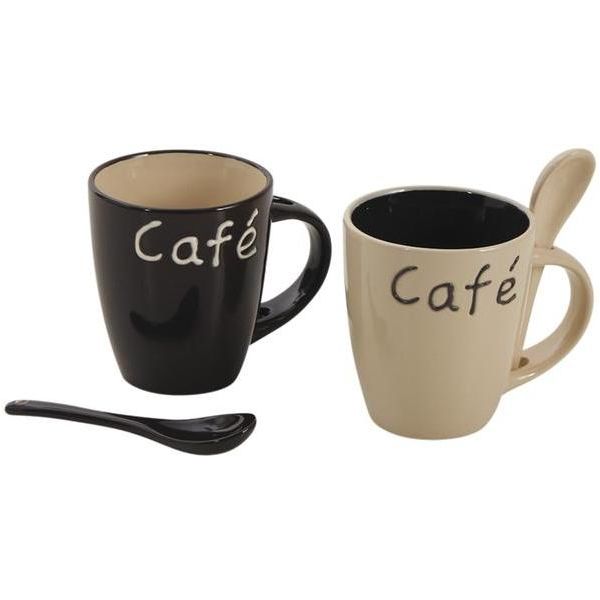 Mug à café en grès (Lot de 2)