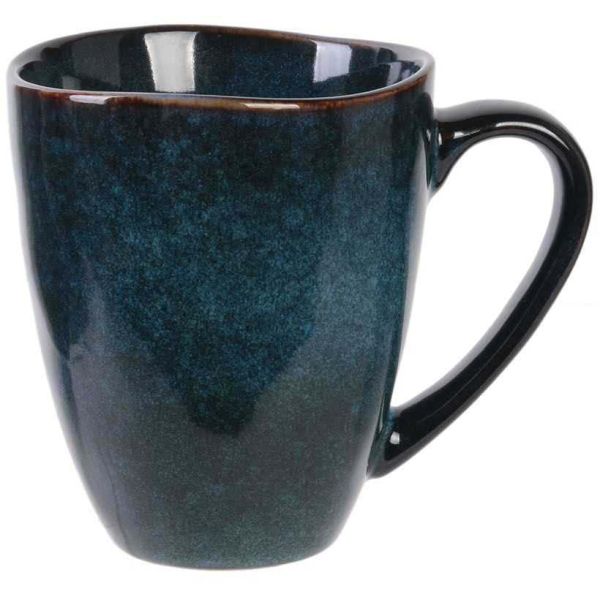 Mug en grès bleu au grès du temps 30 cl (Lot de 6) - CMP-4196