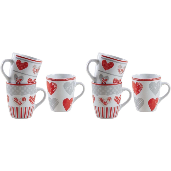 Mug en grès coeur rouge