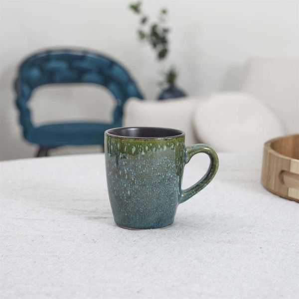 Mug en grès vert Elia (Lot de 6) - 18,90