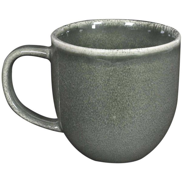 Mug en grès vert Au grès du temps 30 cl (Lot de 6) - CMP-5099