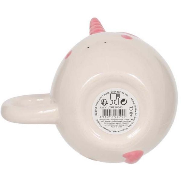 Mug licorne avec corne 40 cl - CMP-0970