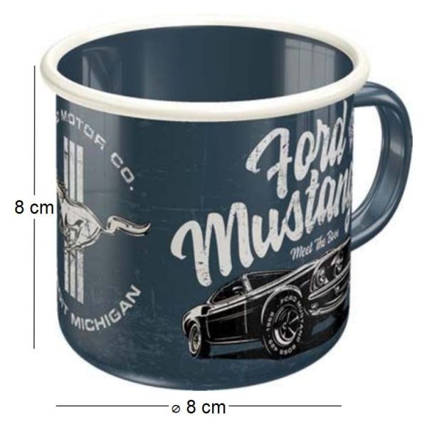 Mug publicitaire en métal émaillé 360 ml - Nostalgic Art