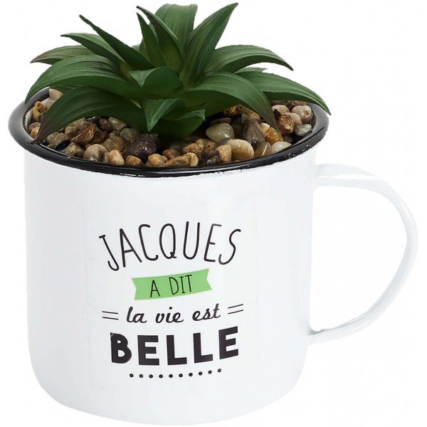 Mugs avec plantes artificielles Jacques a dit (Lot de 4) - 6