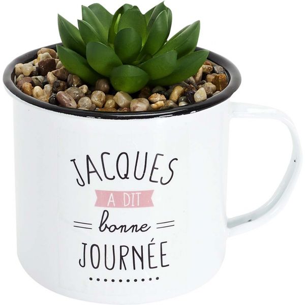 Mugs avec plantes artificielles Jacques a dit (Lot de 4) - 7