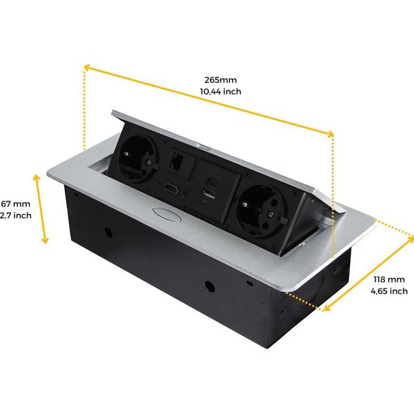 Multiconnecteur pour bureau Atom 26 - EMU-0127