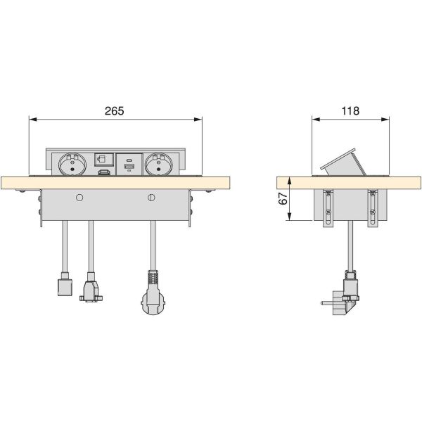 Multiconnecteur pour bureau Atom 26 - 99,90