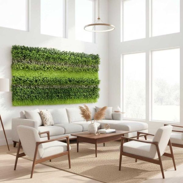 Mur végétal en plastique 1 m x 1 m - SODIPA