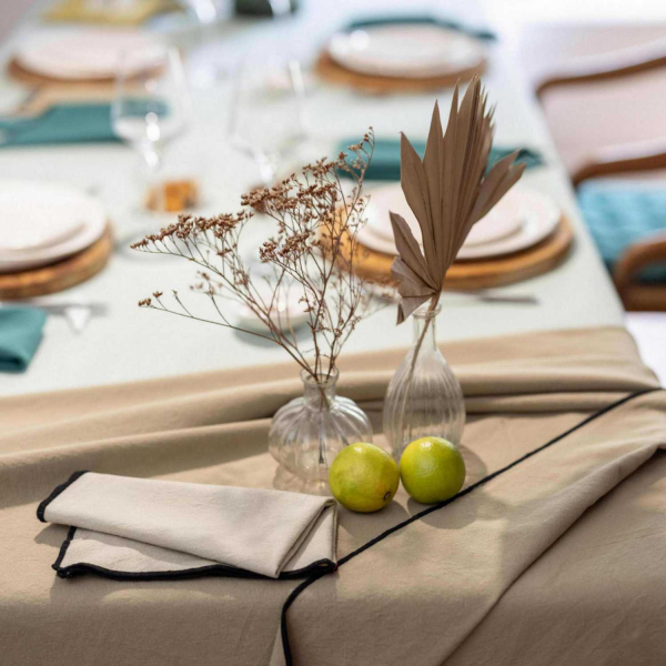 Nappe en coton recyclé Grace 140 x 250 cm - SDE-0881