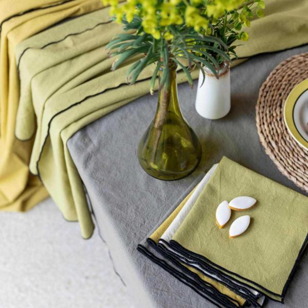 Nappe en coton recyclé Grace 140 x 140 cm - 26,90