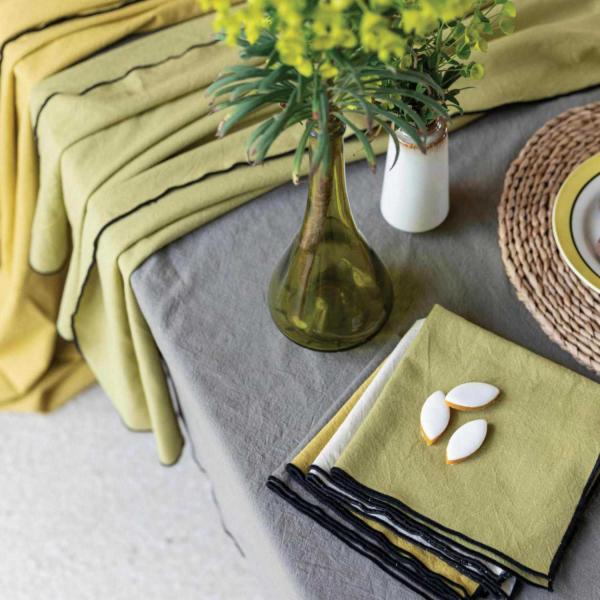 Nappe en coton recyclé Grace 140 x 140 cm - 32,90
