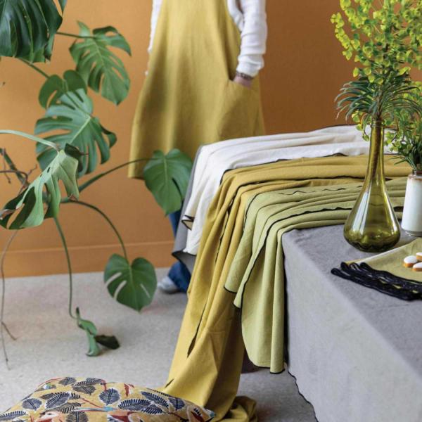 Nappe en coton recyclé Grace 140 x 140 cm - 5