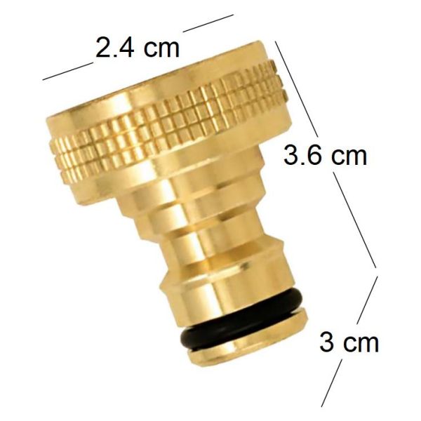 Nez de robinet femelle en laiton - 5
