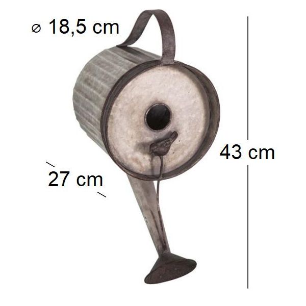 Nichoir en acier galvanisé Arrosoir 43 cm - ANTIC LINE CRéATIONS