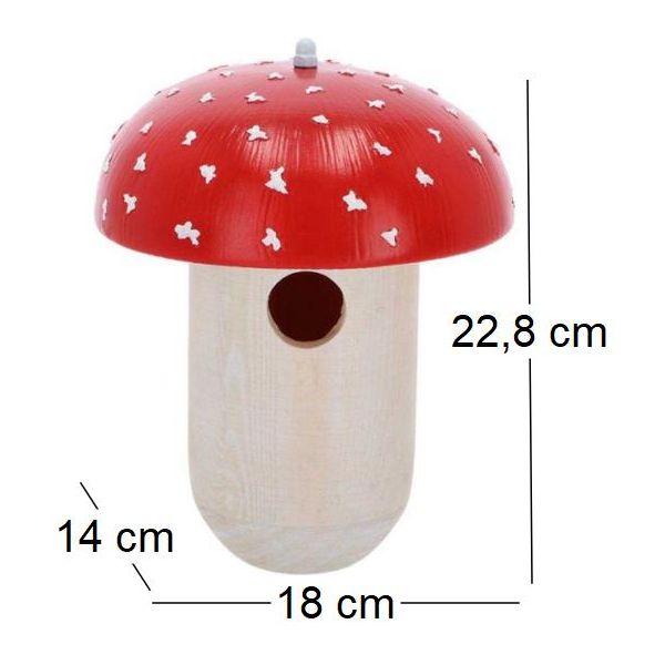 Nichoir en bois Amanite - ESS-1761