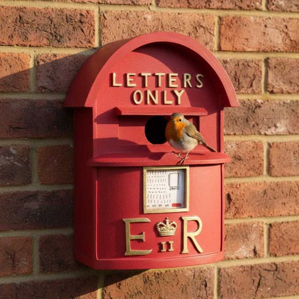 Nichoir boite à lettres britannique rouge - VIVID ARTS