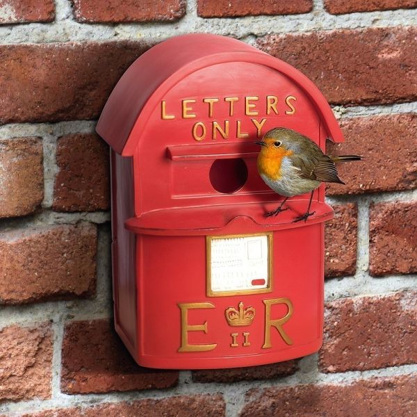 Nichoir boite à lettres britannique rouge - VID-0101