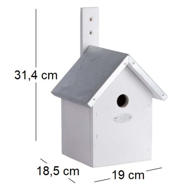 Nichoir à mésange en bois de pin blanc - ESS-1467