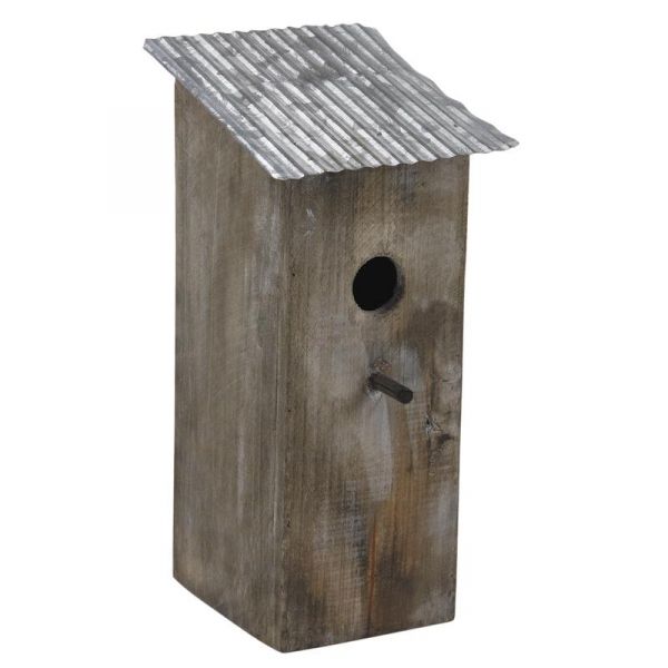 Nichoir oiseau toit zinc