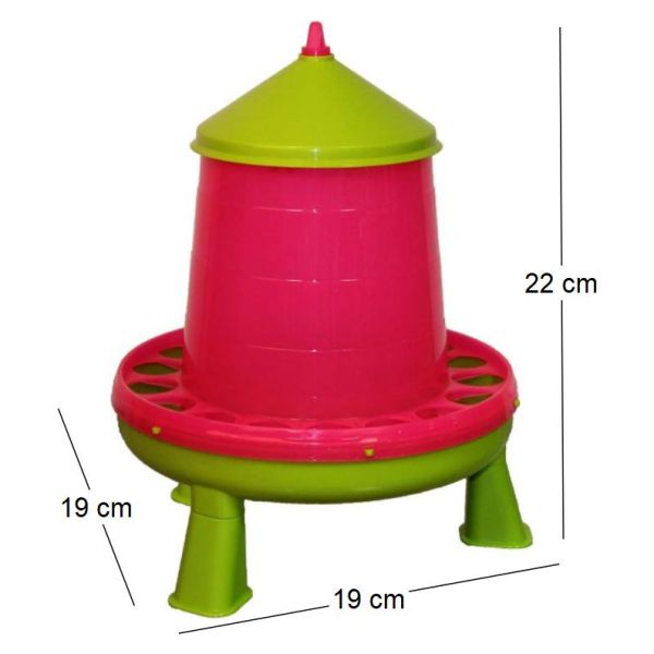 Nourrisseur en plastique avec pied - KERBL