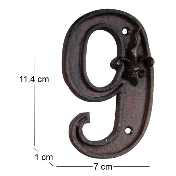 Numéro de maison en fonte - 5