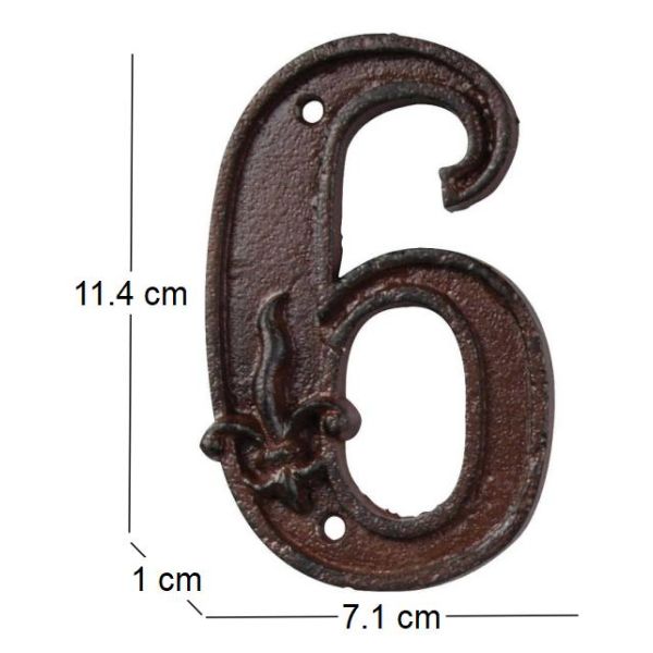 Numéro de maison en fonte - 5
