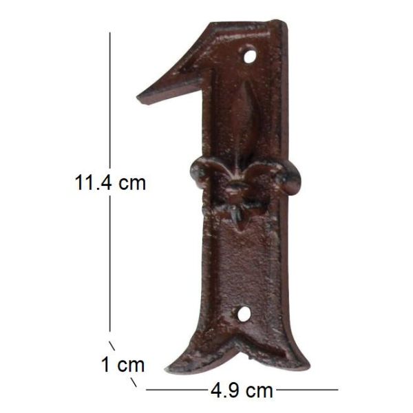 Numéro de maison en fonte - 5