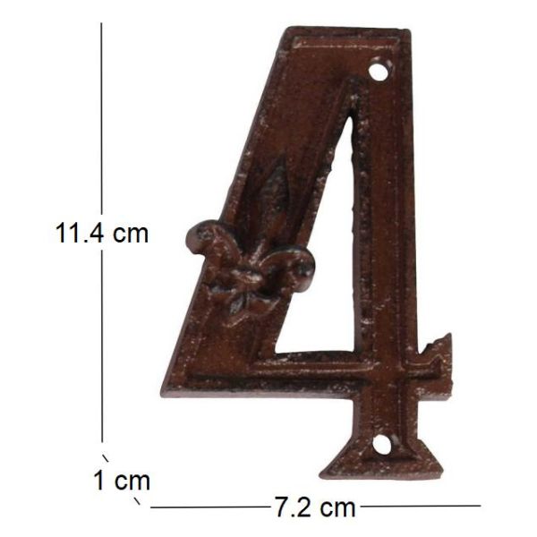 Numéro de maison en fonte - 5
