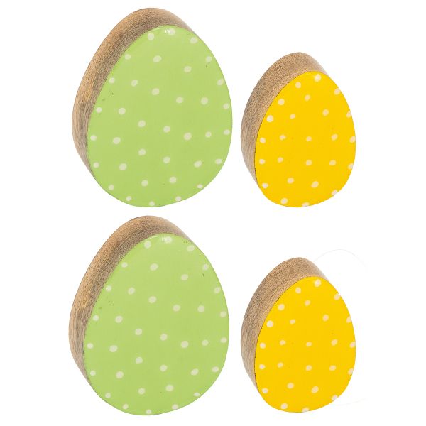Oeufs décoratifs en manguier