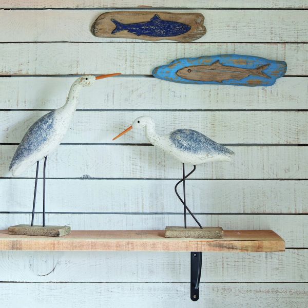 Oiseau en bois sur socle 33 x 46 cm - BATELA