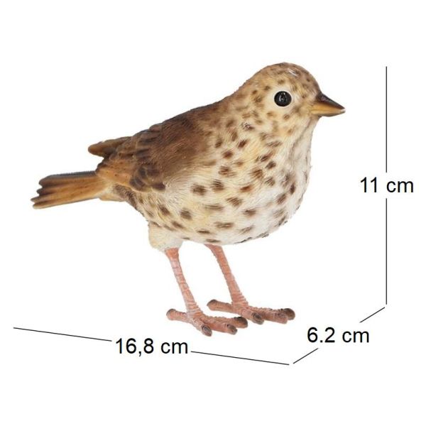 Oiseau décoratif extérieur en polyrésine - ESS-1353