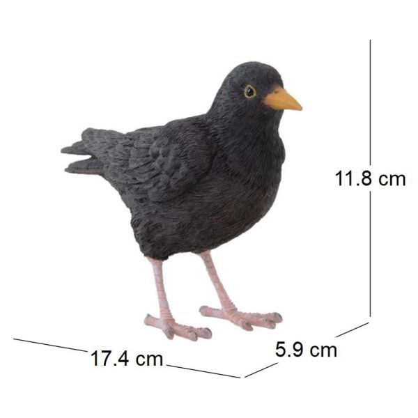 Oiseau décoratif extérieur en polyrésine - ESS-1354