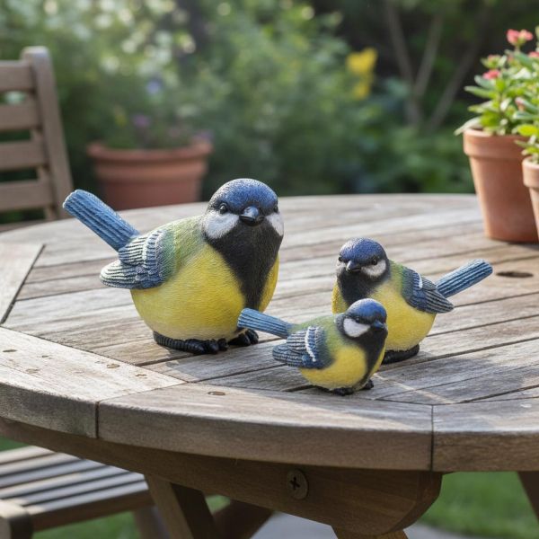 Oiseau mésange charbonnière en résine - Farmwood animals