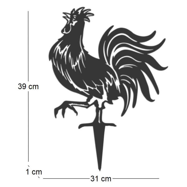 Oiseau sur pique coq gaulois emblème de la France - 5