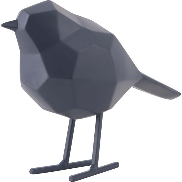 Oiseau en résine mat origami 17cm
