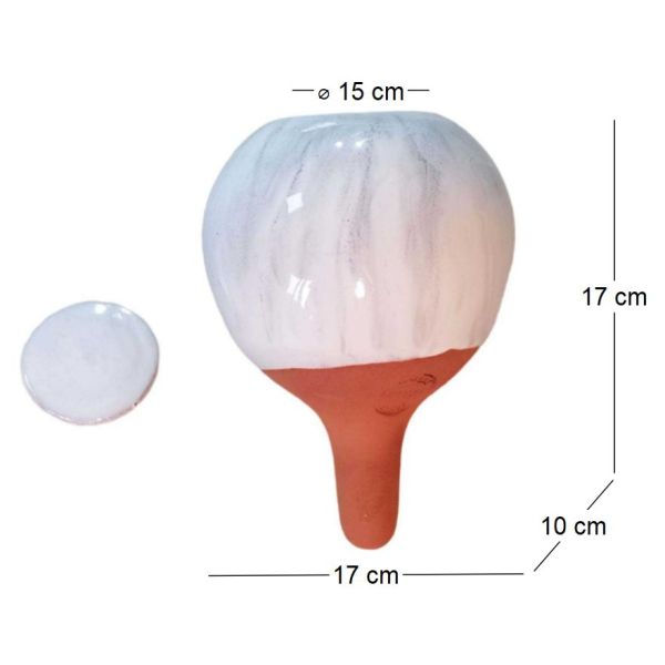 Ollas à planter en argile medium Marbré - 16,68