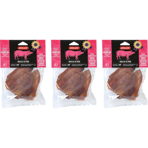 Oreille de porc séchée (3 sachets de 2)